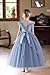 GetWish Flower Girls Formal Tulle Dress Princess Pageant Birthday Party Wedding Bridesmaid Ball Gown Long Dance Dresses