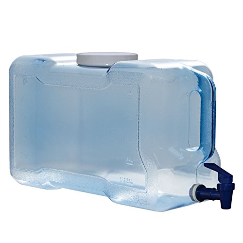 3 Gallon 11.36 Liter Long Refrigerator Bottle Drinking Water Dispenser w/Faucet BPA Free