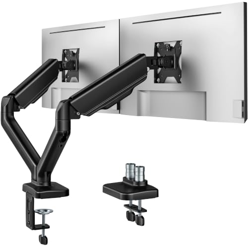 monTEK Dual Monitor Arm for 17-32" Flat/Curved Screen up to 19.8 lbs