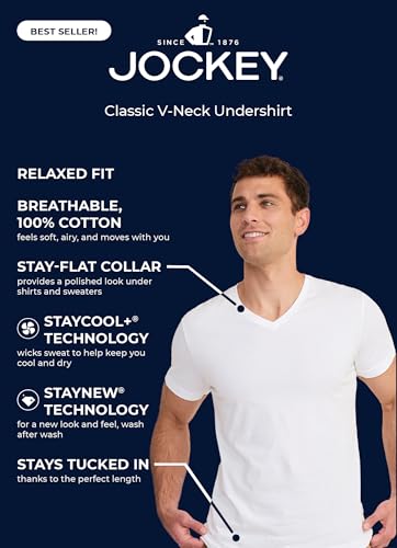 Image of Jockey Big & Tall Classic Crew Neck Undershirt