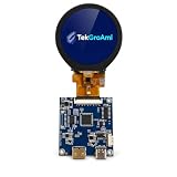 TekGroAml 2.1 Inch Round Touch LCD Display with 480x480 HDMI Board