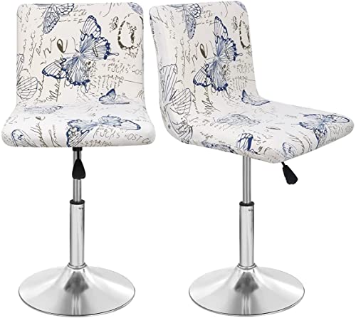 AQIGR Fundas para Taburetes de Bar, 2PCS Fundas Protectoras para Sillas con Funda de Respaldo...