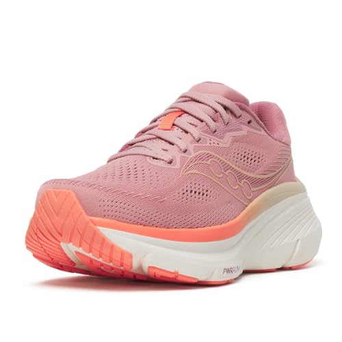 Saucony Women's Guide 19 Sneaker, Mauve/Salmon, 9