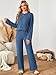 Kikibell Matching Sets for Women Going Out Fall Fashion Trends Women Maternity Loungewear Lounge Set Blue