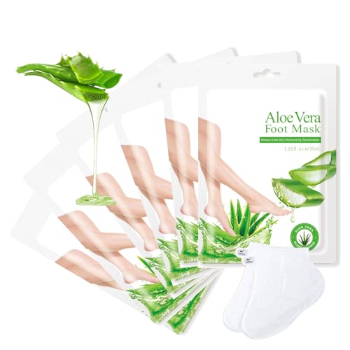 6 pares de máscaras para pies para eliminar callos de los pies, mascarillas hidratantes para pies secos, calcetines para pies secos y agrietados, calcetines para el cuidado de los pies para hombres y