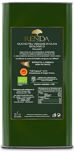 Olio extravergine di oliva EVO | 100% Italiano/Siciliano DOP (Latta da 5 litri)