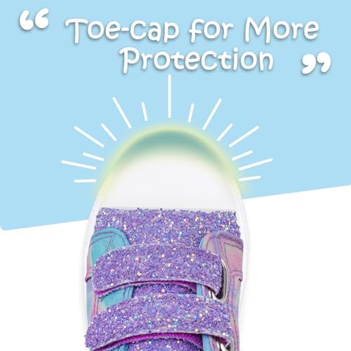 Image of K KomForme Toddler Shoes, Hook & Loop Canvas Sneakers for Boys and Girls | Slip-on, Lightweight, Comfortable