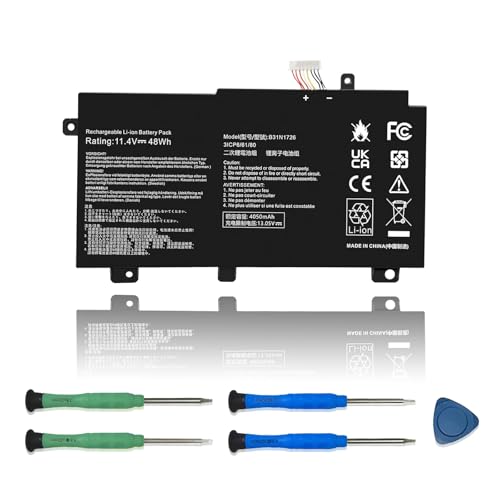 VANPIR B31N1726 Laptop Battery Replacement for Asus FX80 FX86 TUF FX504 FX504G FX504GD FX504GE FX504GM FX505 FX505DT FX505DV FX505DU A15 FA506IU A17 FA706II B31BNEH B31BN91 Series 11.4V 48Wh 4240mAh