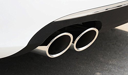 Embouts D'échappement En Acier Inoxydable Pour VW Tiguan 2017-2019 - Lot De 2, Longueur 140 Mm, Diamètre 74 Mm - Effet Esthétique Et Son Doux