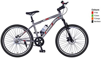 Nova Hi Trend 26 Inch Mountain Bike with Single Speed & Dual Disk Break Cycle and 18" Frame Size (Grey & Black)