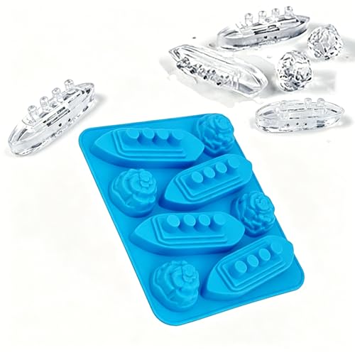 Titanic & Ice-Burg Ship Sailing Ice Cube Bar Novelty Funny Silicon Mould TrayTitanic Ice Cubes