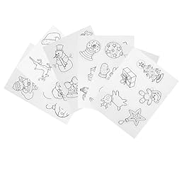 EXCEART Xmas Shrink Plastic Kit DIY Ornaments Heat Shrink Film Sheets Shrink Art Paper 1Set