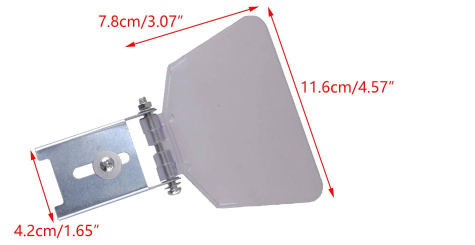 ciciTree Stainless Steel Bench Grinder Guard Cover Eye Protection Safety Shield Tool Silver & Transparent