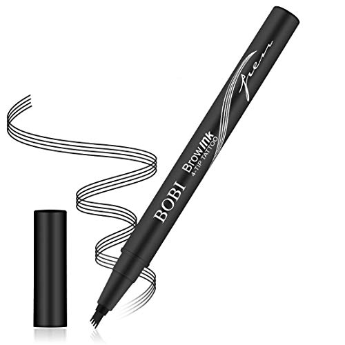 Four-fork liquid eyebrow pencil, four-fork eyebrow pencil, waterproof and sweat-proof (available in three colors)(03#Gray)
