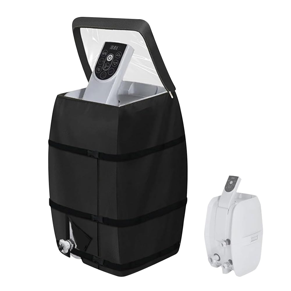 CLIUNT Hot Tub Pump Cover, Spa Heater Pump Cover, Waterproof Dustproof SPA Hot Tub Covers with Zipper