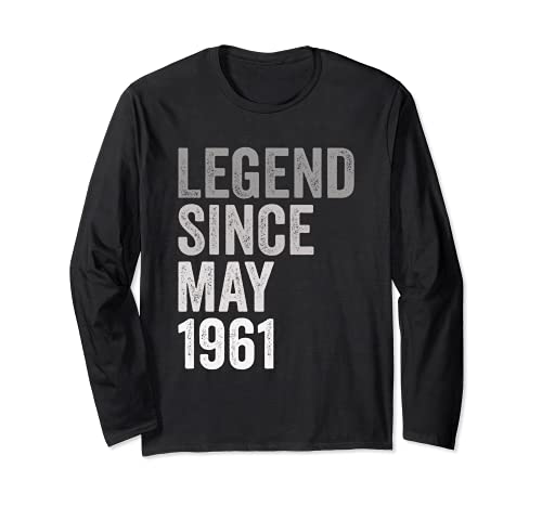 Leyenda Desde Mayo de 1961 Año de Cumpleaños Manga Larga