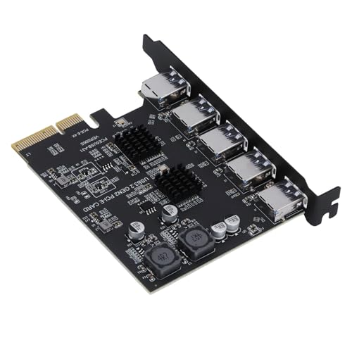 Tarjeta de expansión USB 3.2 Gen 2 de 10Gbps con 5 puertos tipo A para PC de escritorio