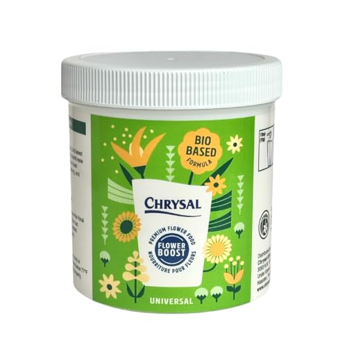 Chrysal Bio-Based Flower Food – Universal Flower Preservative For Fresh Cut Flowers – Eco-Friendly 10 Oz Jar With Scoop – Extends Vase Life By Up To 60%