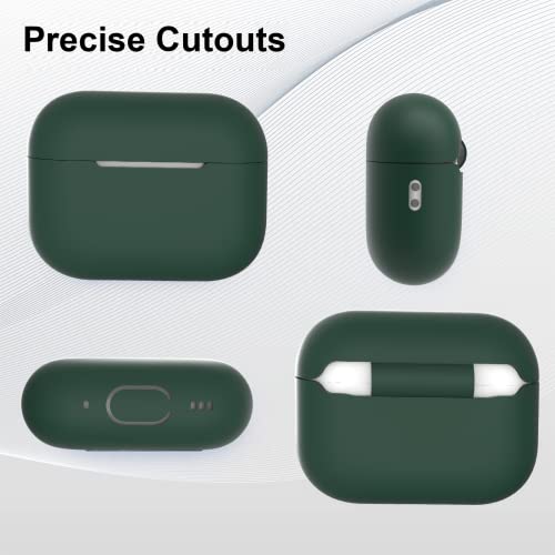 Fhtase For Airpods Pro 2 Case 2022 With Cleaning Kit Pen&Anti-Lost Straps For Airpods,Soft Silicone Airpod Pro 2Nd Generation Case Cover With Lanyard(Olive Green) #TOP5