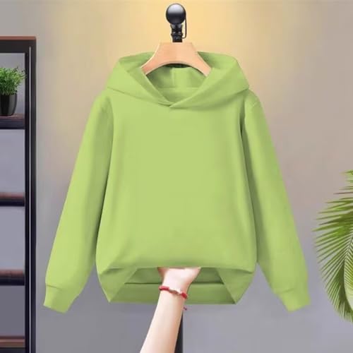 Kids Hooded Sweatshirt Long Sleeve Minimalist Hoodie for Teen Boys Girls Basic Cotton Pullover Oversized Athletic Hoodie3