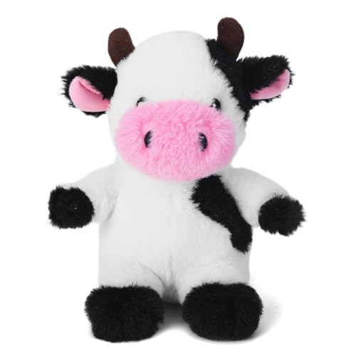 Blnboimrun Dog Toys Puppy Toys Interactive Dog Toys for Small Medium Large Dogs Squeaky Dog Chew Toys to Keep Them Busy Plush Dog Toy with Crinkle Paper Stuffed (Cow)