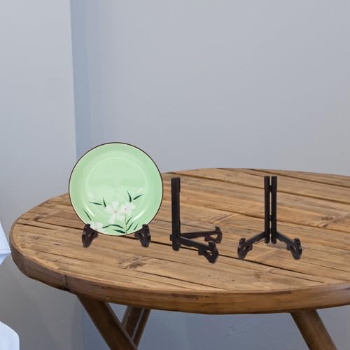 BESTOYARD Suporte De Exibição De Madeira 4 Peças De Suporte De Placa Decorativa De 6 Polegadas Porta