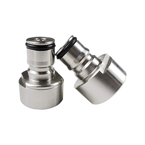 sankey ball lock adapter - semfeil BLADAPT 304 Stainless Steel Sankey Keg Coupler Adapter G5/8 Thread Ball Lock Quick Disconnect Conversion Kit Gas & Liquid Posts for Home Brewing, small, Silver