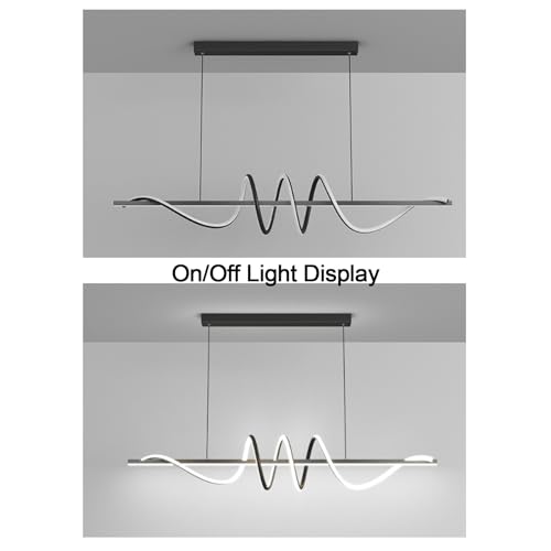 Lampe pendante LED dimmable 120cm or en spirale avec télécommande - 5