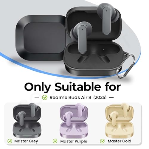 Image of Soft Silicone Case Cover Compatible for Realme Buds Air 8 (Frog)