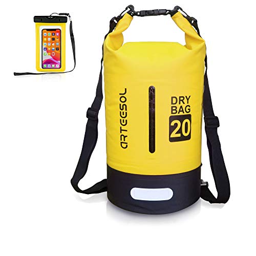 Arteesol: Mochila impermeable para natación  kayak  pesca  viajes  ciclismo  playa