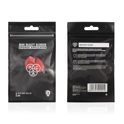 Image of PAC Mini Sponge Set (Water Drop, Olive Cut) (Red) (2 Pc)