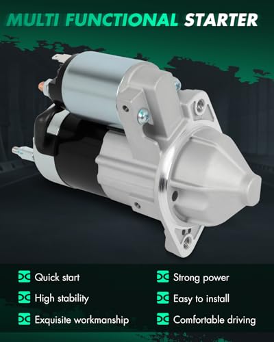 Image of SCITOO Starter Motor fit for Hyundai for Santa Fe 2.4L 2001-2006,for Hyundai for Sonata 2.4L 1999-2005,for Kia for Magentis 2.4L 2001-2006 Replacement Starter 17762