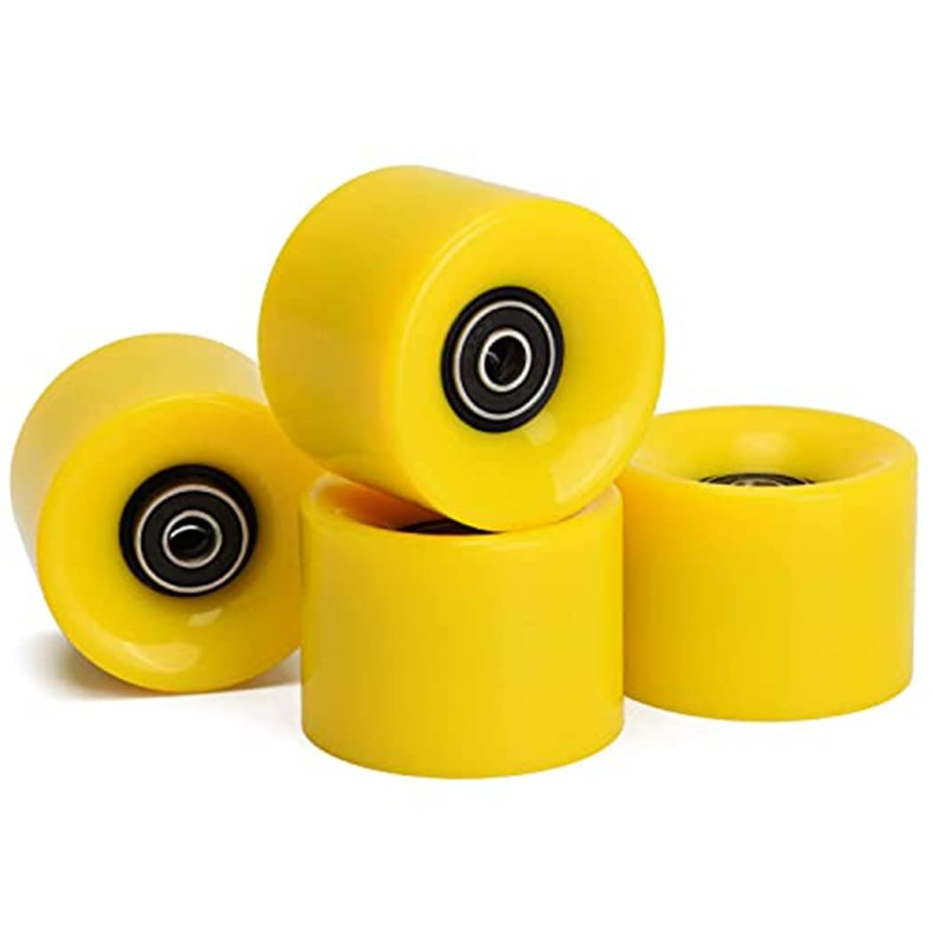 Lot de 4 roues de skate avec roulements pour longboard et skateboard, roues de croisière, 4 pièces de patins à roulettes, roues à outils 78A, 60 mm, rouge Lot de 4 roues de skate avec roulements pour longboard et skateboard, roues de croisière, 4 pièces de patins à roulettes, roues à outils 78A, 60 mm, rouge