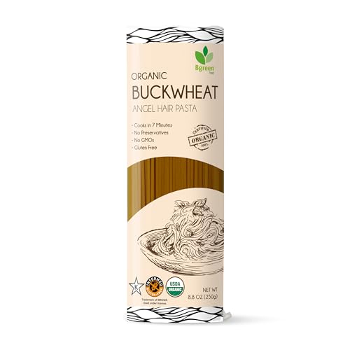 Big Green Organic Food- Organic Buckwheat Soba Angel Hair Pasta, 8.8oz, Gluten-Free, Non-GMO (3)