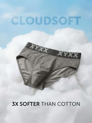 Image of XYXX Metrix Cotton Modal Brief for Men | Snug Fit with Anti-roll no-Marks Waistband | Printed Underwear for Men Combo