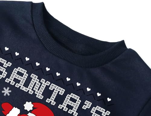 CM-Kid Boy Girl Sweatshirt Ugly Christmas Sweater Style Xmas Santa Dinosaur Shirt 4-10 Years4