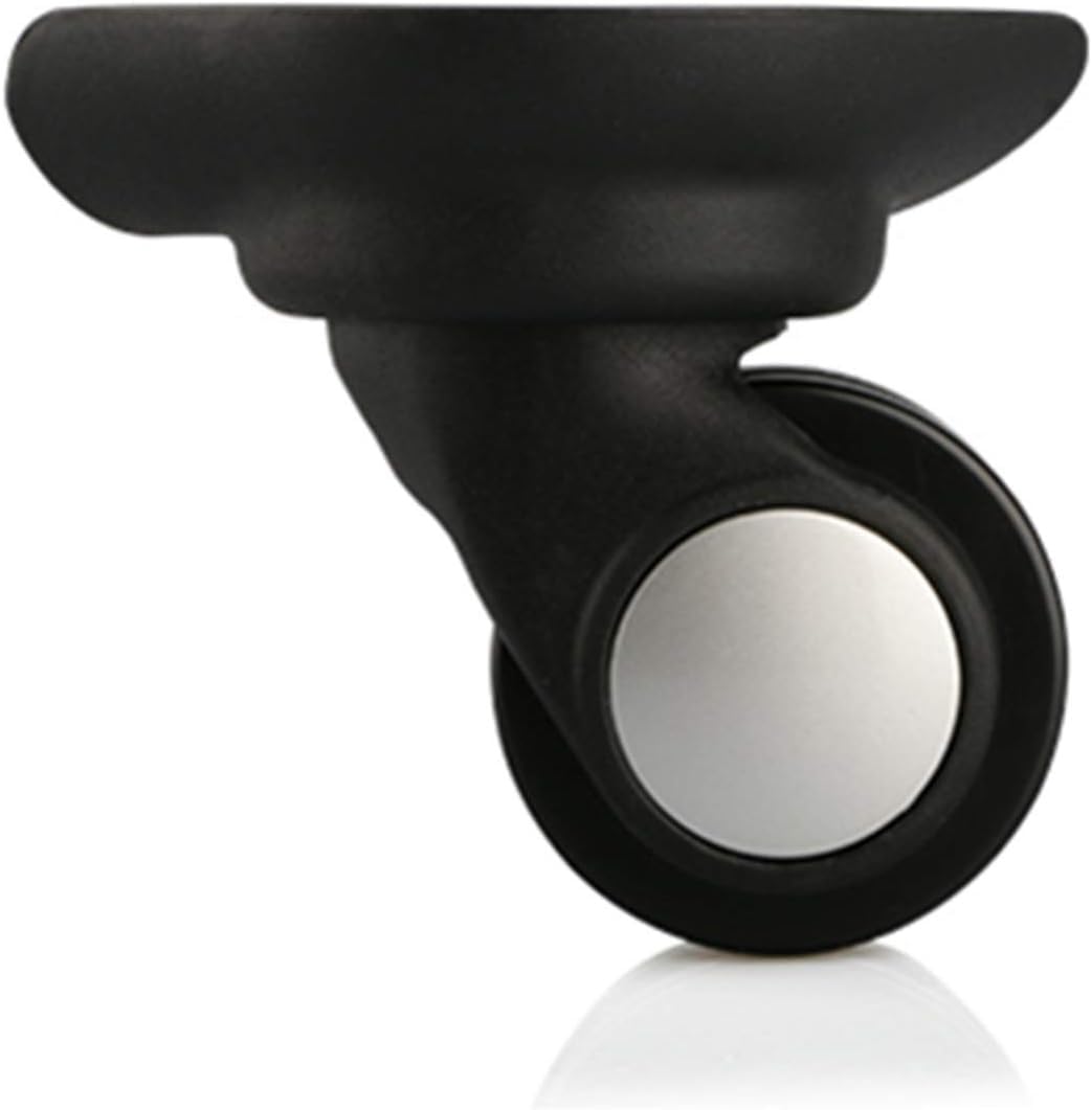 Recambio Ruedas Maletas, Ruedas de Repuesto for Equipaje, giratorias de 455 Grados, silenciosas, Color Negro, Paquete de 2