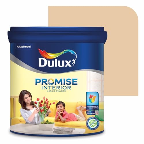 Image of Dulux Promise Interior Emulsion Paint (4L, True Maldives) | Brighter & Longer-Lasting Colors | Rich Finish | Chroma Brite Technology | Anti-Chalk | Water-Based Acrylic Paint