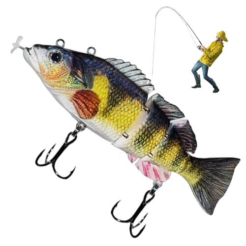 Leurre de pêche multi-articulé robotique rechargeable USB à éclairage LED autonome