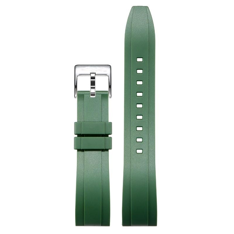 Bracelet caoutchouc Tissot 1853 Quickster Carson vert homme 20mm