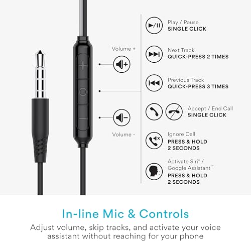 Image of MEE audio SleepTones Wired Sleep Earbuds 3.5mm Plug for Side Sleepers with Lightweight Low-Profile Silicone Earpieces, Noise Reduction Sleeping Headphones with Built-in Mic, & Volume Controls