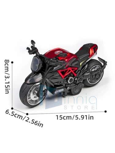 Image of Police Motorcycle Toy - Pull Back Motorcycle Toys, Tiny Gift with Music Lighting, Latte Motorcycles Toy for Kids Boys Age 3-8 Year Old [Multicolor] (1;14 Bike -3 Multicolor)