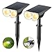BEWEGUNGSMELDER günstig Kaufen-Linkind Solarlampen für außen mit Bewegungsmelder, IP67 Wasserdicht Außenwandleuchte, 3000K Warmweiß 650Lm Helle Solarleuchte für Garten, Eingangstür, Garage, 2er Pack