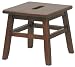 Walnut Conductor Stool - Winsome 94213