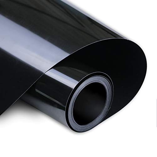 ARHIKY Heat Transfer Vinyl HTV for T-Shirts 12 Inches by 10 Feet Rolls(Black)