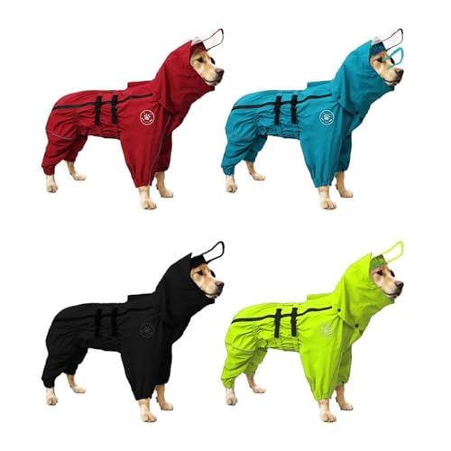 Manteau imperméable pour chien de grande taille veste 4XL vert fluorescent - 6