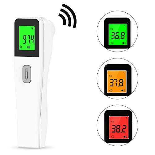Liaboe Digital Termómetro de Frente, Pistola de Temperatura médica Para bebé, Termómetro Digital de Frente Infrarrojo Sin Contacto para Adultos