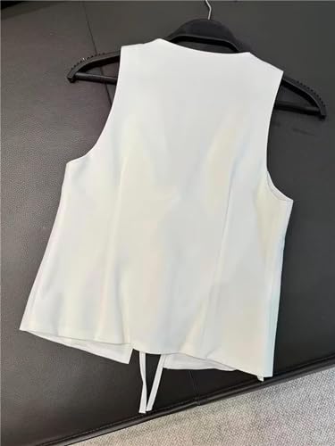 Women's Casual Elegant Slim Fit Vest V-Neck Sleeveless Simple Solid Tops3