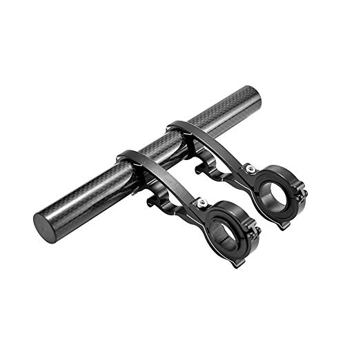 Kbrotech Bike Handlebar Extender,Bicycle Handlebar Extension Light Lamp Computer Phone Mount Bracket Stand Holder for Cycling (Carbon) - Thumbnail 3