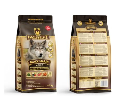 Warnicks Tierfutterservice Wolfsblut Black Marsh mit Wasserbüffelfleisch und Kürbis SPARPACK 2x2 Kg
